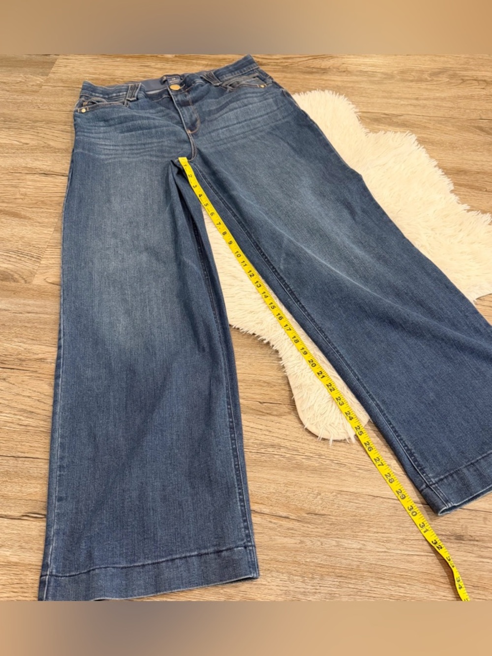 Democracy Absolution Wide Leg Jeans Medium Wash 12 Slimming - Picture 6 of 8
